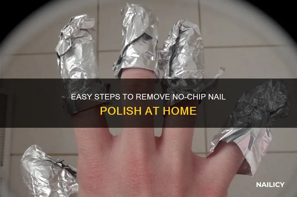 how to take off no chip nail polish