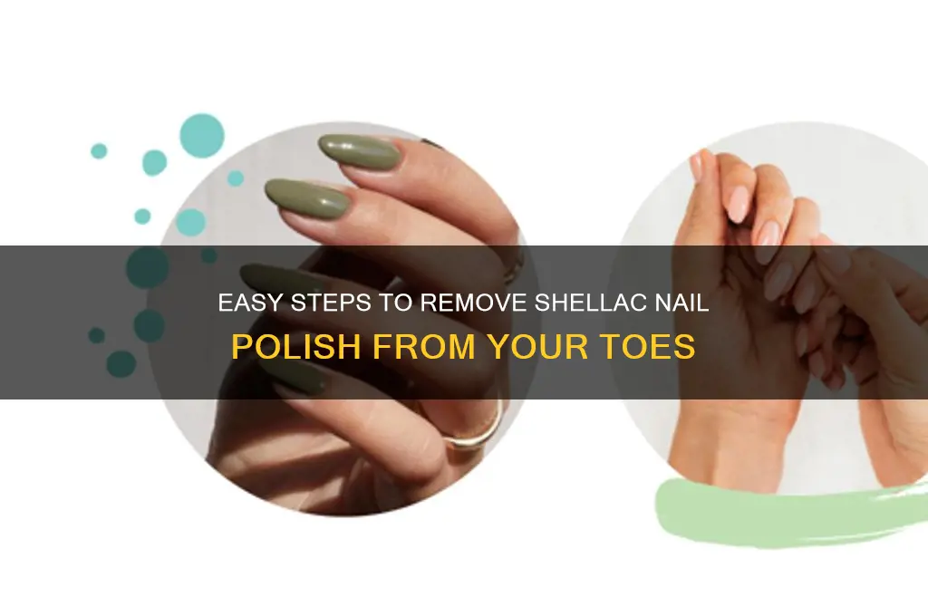 how to take off shellac nail polish on toes