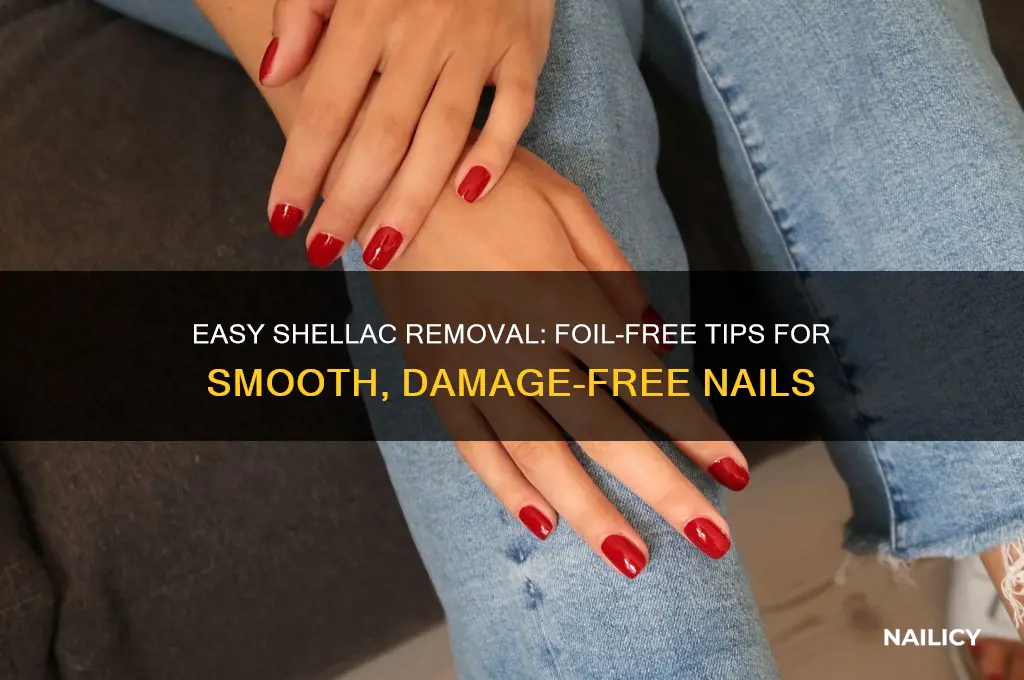 how to take off shellac nail polish without foil