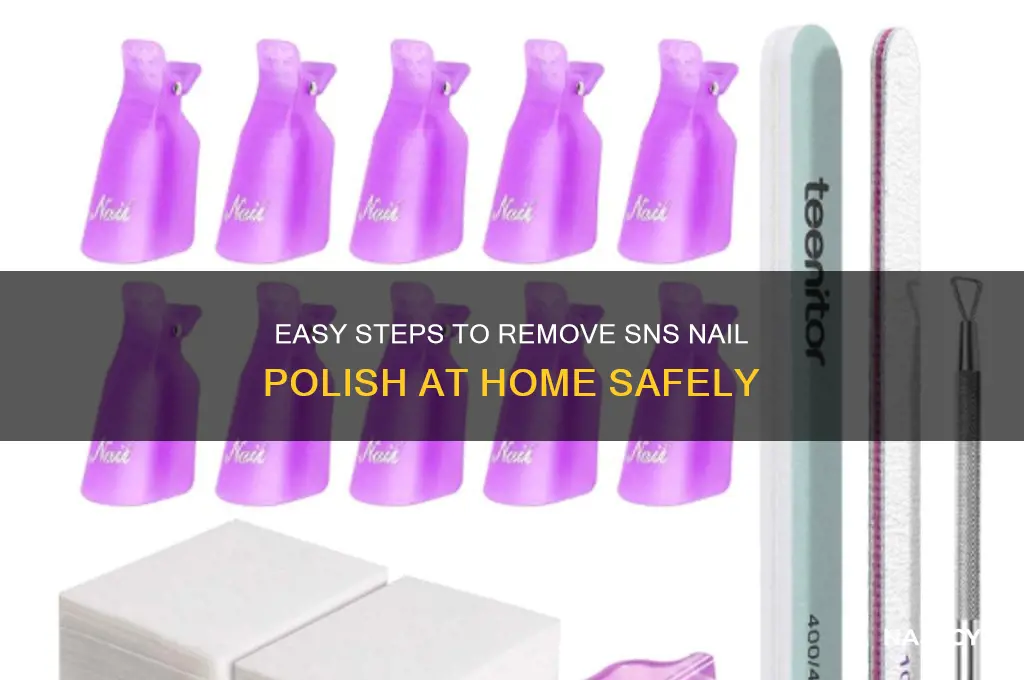 how to take off sns nail polish