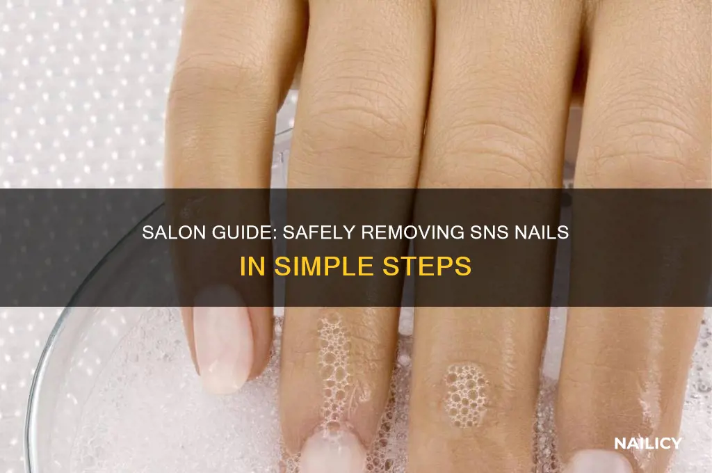 how to take off sns nails at salon