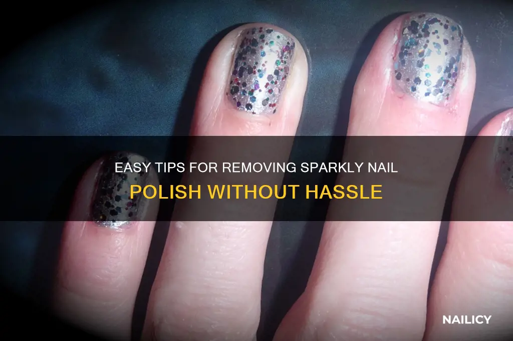 how to take off sparkly nail polish
