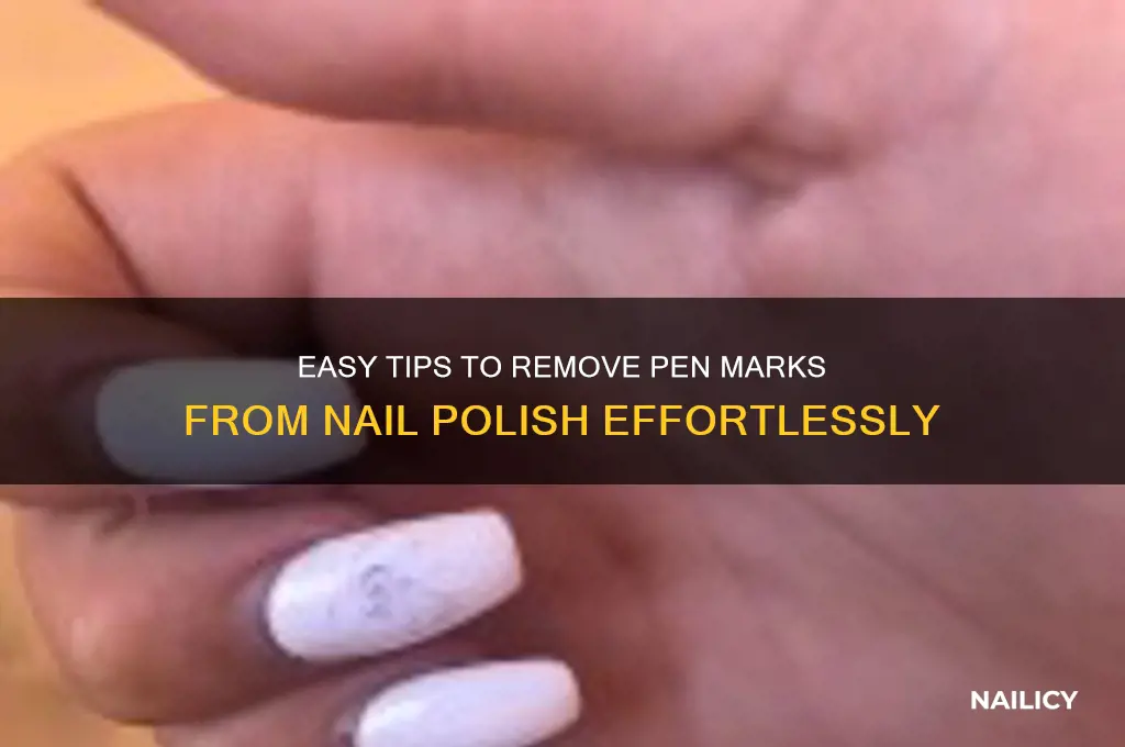 how to take pen off nail polish
