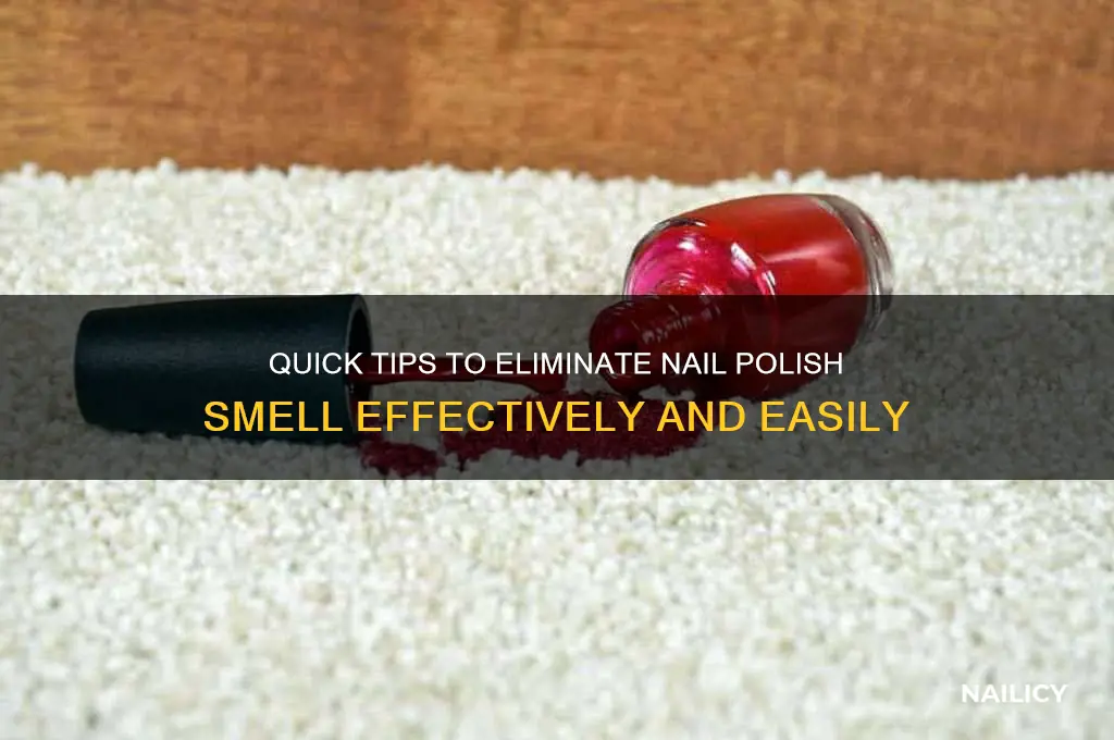 how to take the scent of nail polish off