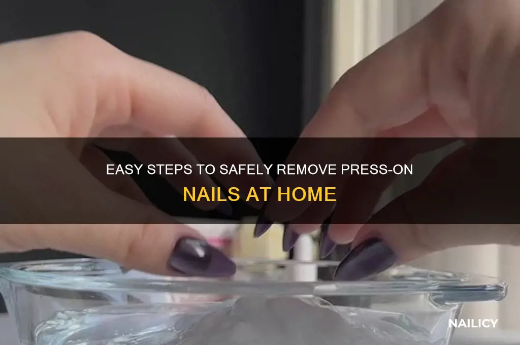 how to takw off press on nails