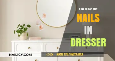 Mastering the Art of Tapping Tiny Nails into Your Dresser