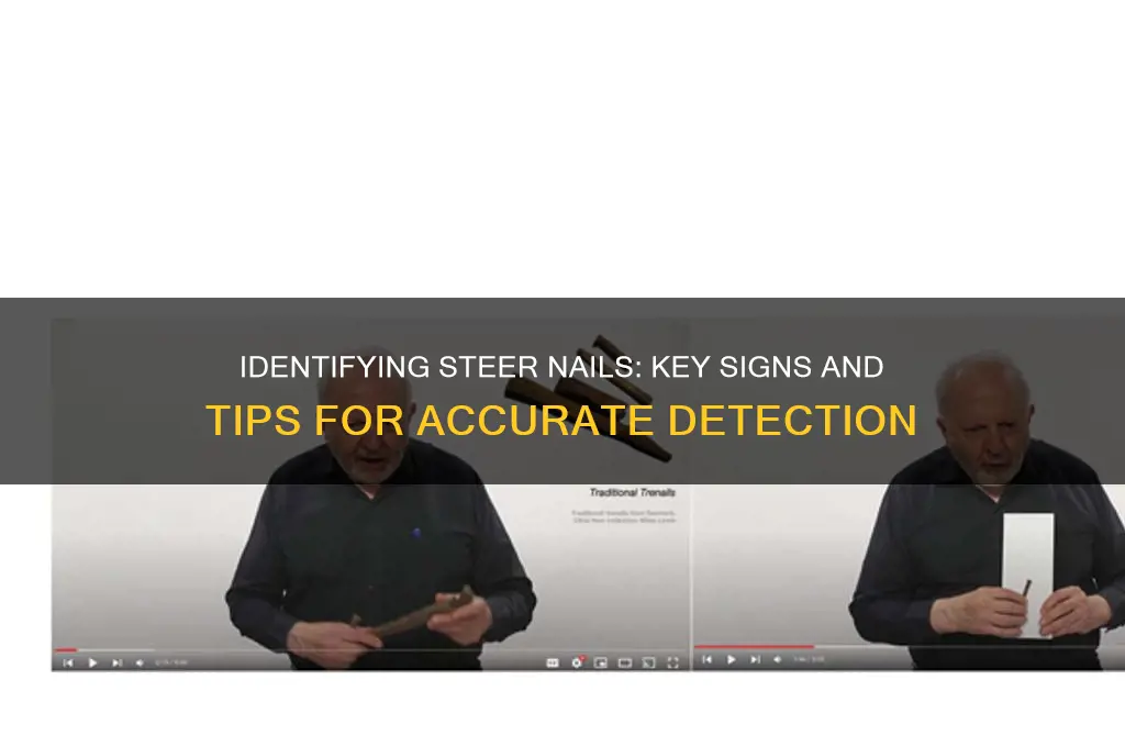 how to tell if a nail is steer