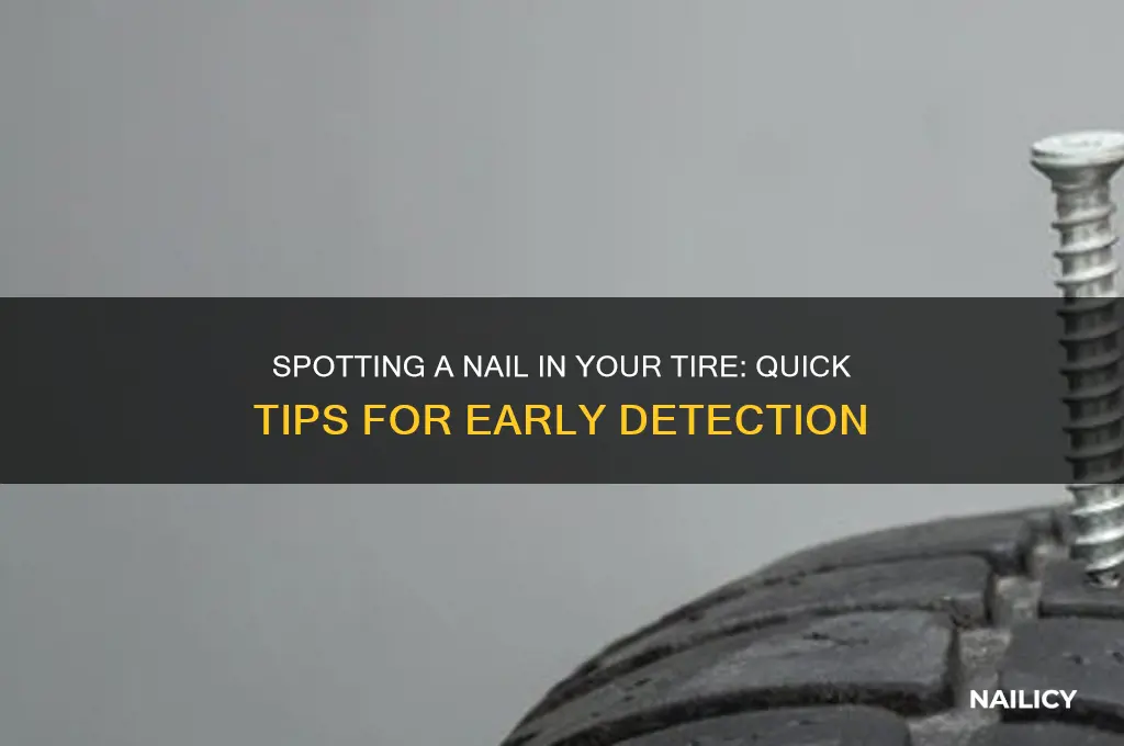 how to tell if nail in tire