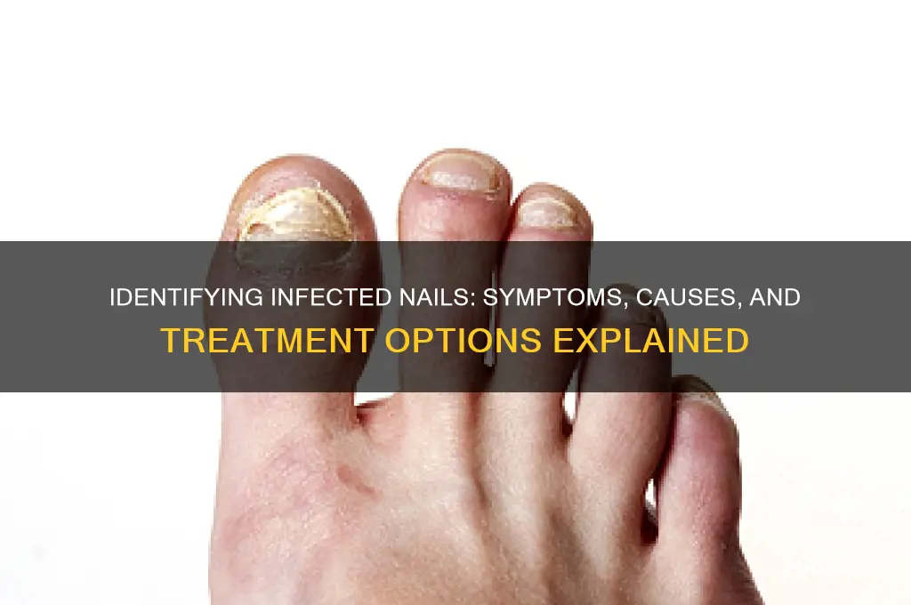 how to tell if nail is infected