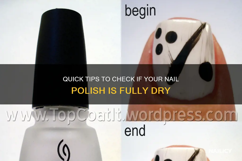 how to tell if nail polish is dry