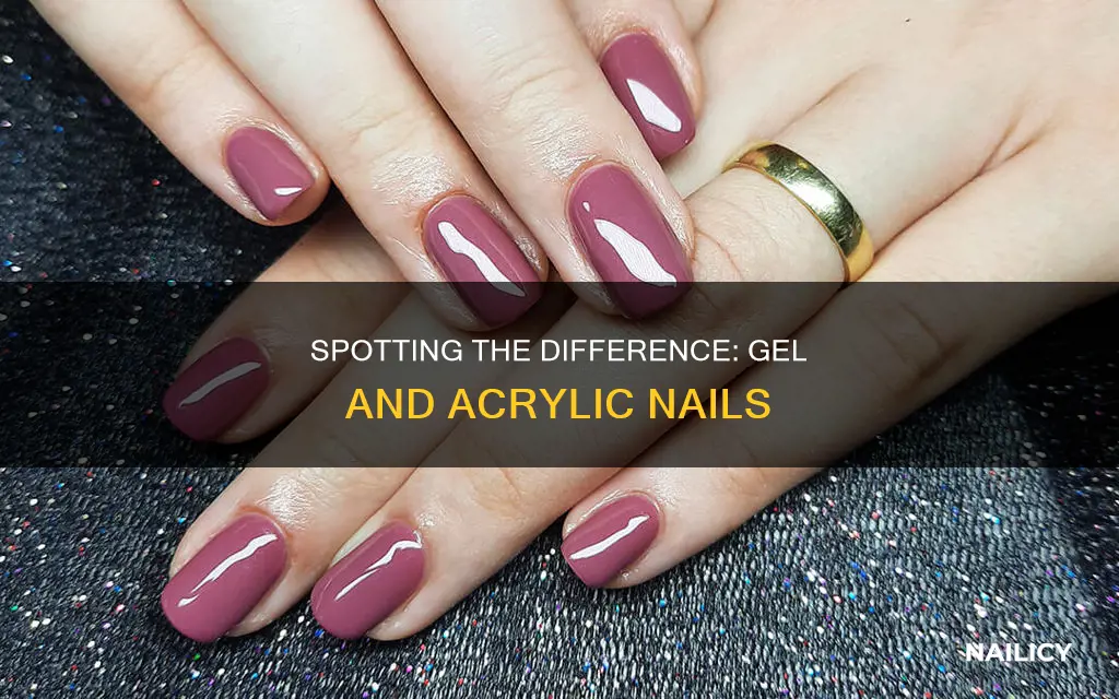 how to tell if nails are gel or acrylic