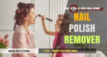 Signs Your Child Ingested Nail Polish Remover