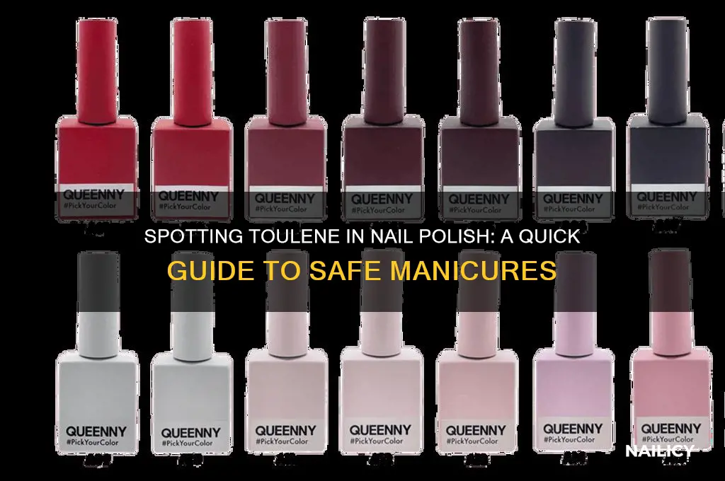 how to tell if your nail polish has toulene