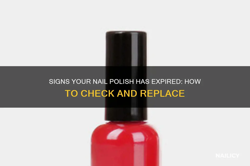 how to tell when nail polish has gone bad