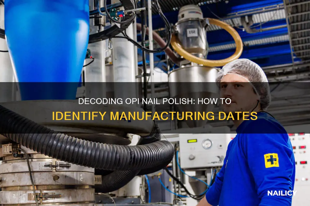 how to tell when opi nail was manufactuered