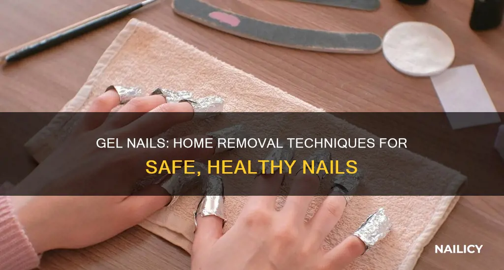 how to temove gel nails at home
