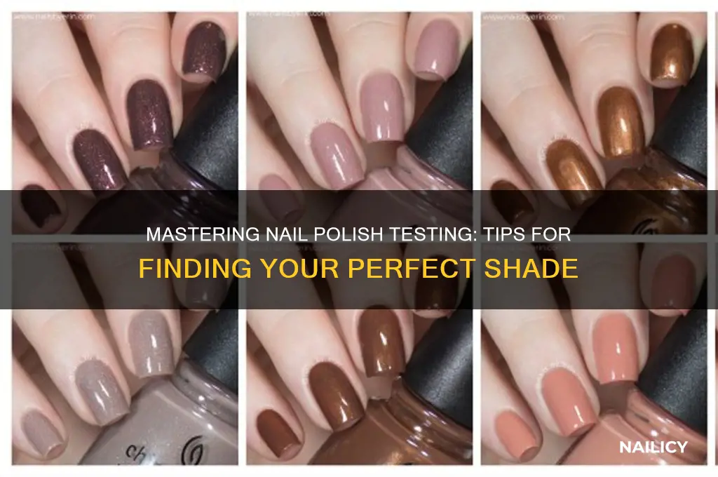 how to test nail polish color
