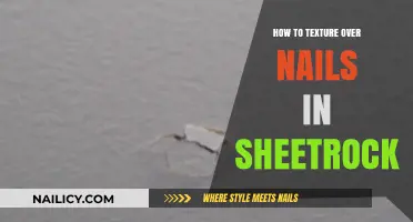 Mastering Sheetrock Repair: Texturing Over Nails for Seamless Walls