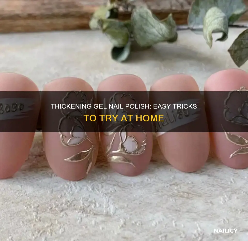 how to thicken gel nail polish