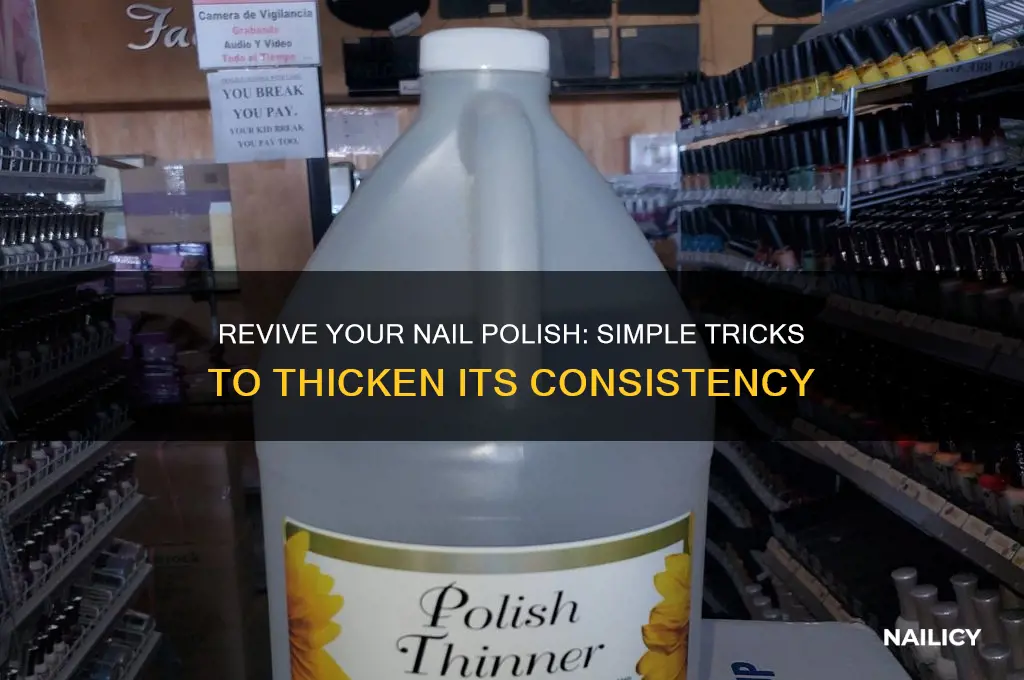 how to thicken nail polish in the bottle
