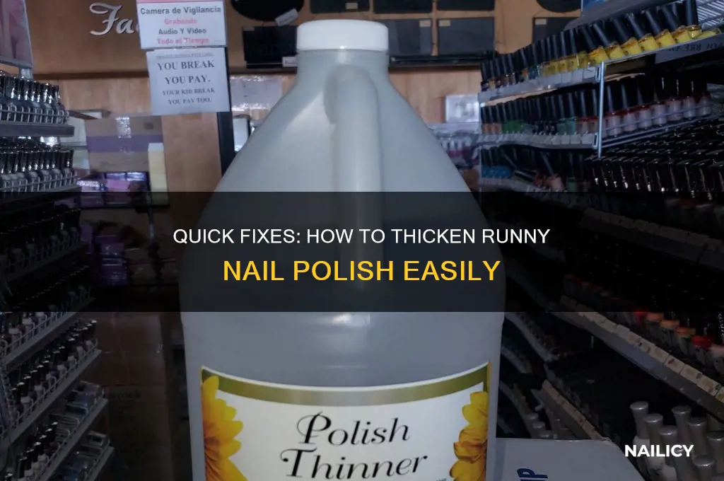 how to thicken runny nail polish