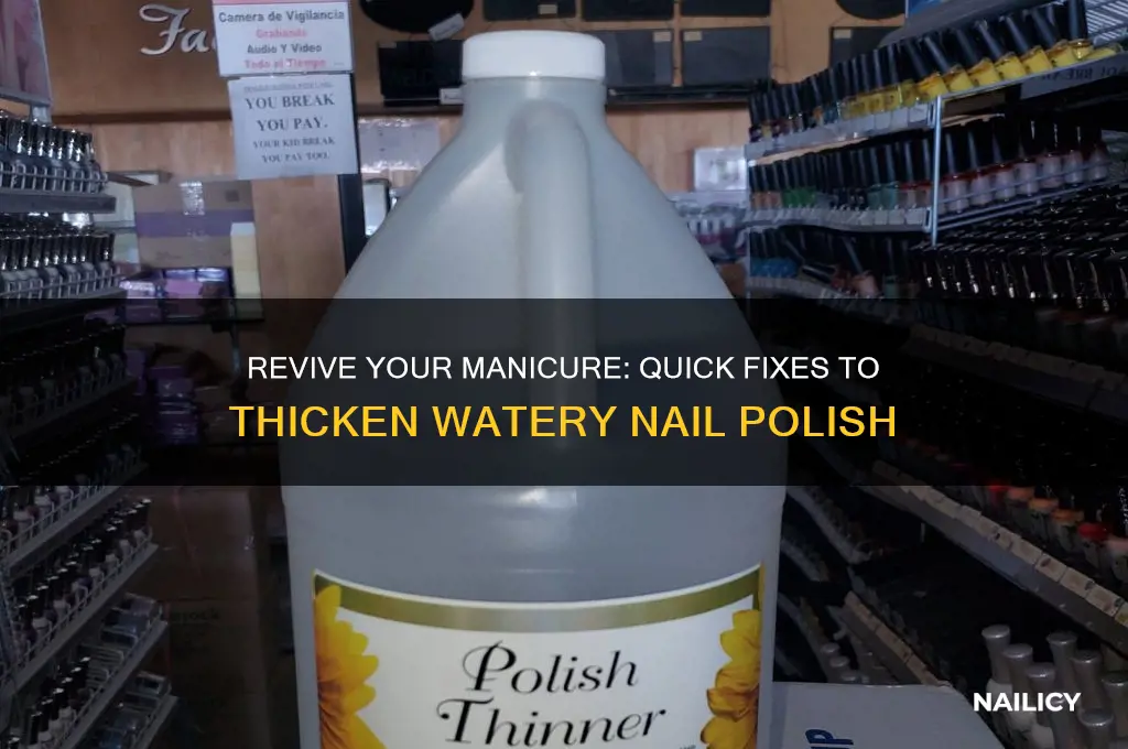 how to thicken watery nail polish