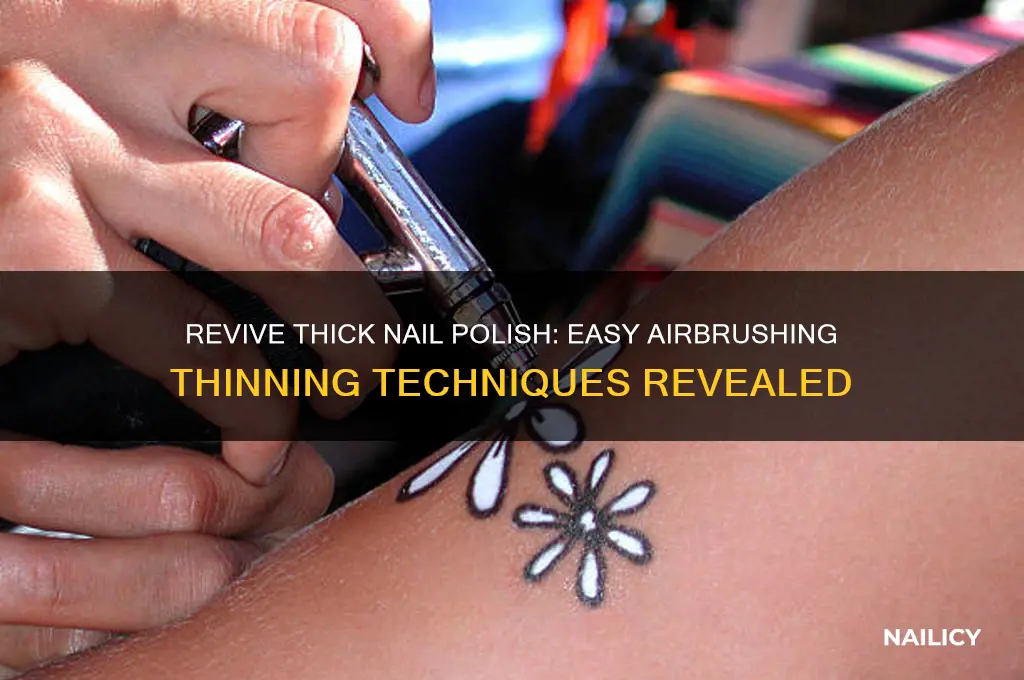 how to thin nail polish for airbrushing