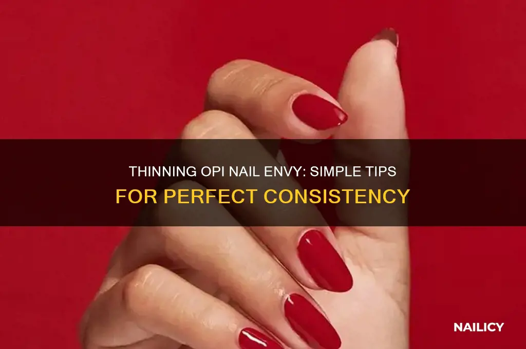 how to thin opi nail envy product