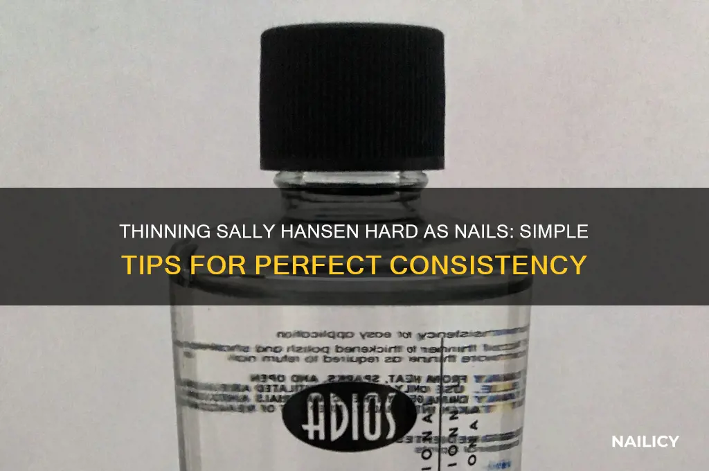 how to thin sally hansen hard as nails