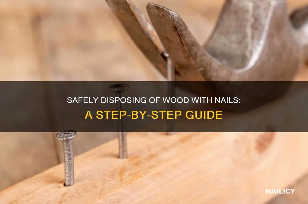 how to throw away wood with nails