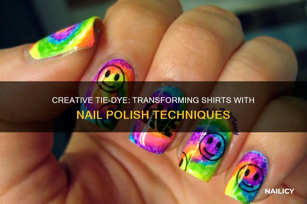 how to tie dye a shirt with nail polish
