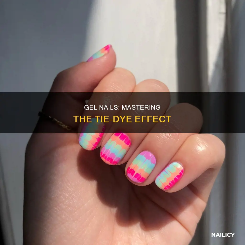 how to tie dye gel nails