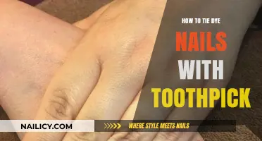 Creative Nail Art: Tie-Dye Nails Using a Toothpick Technique