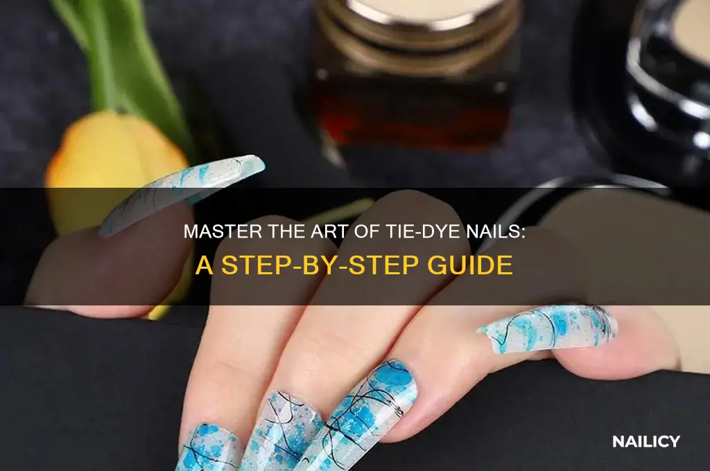 how to tie dye nails