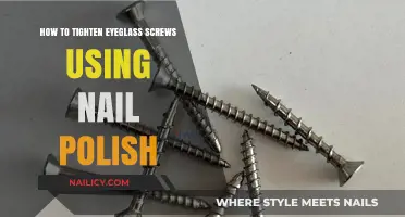 Quick Fix: Tighten Eyeglass Screws with Nail Polish Easily