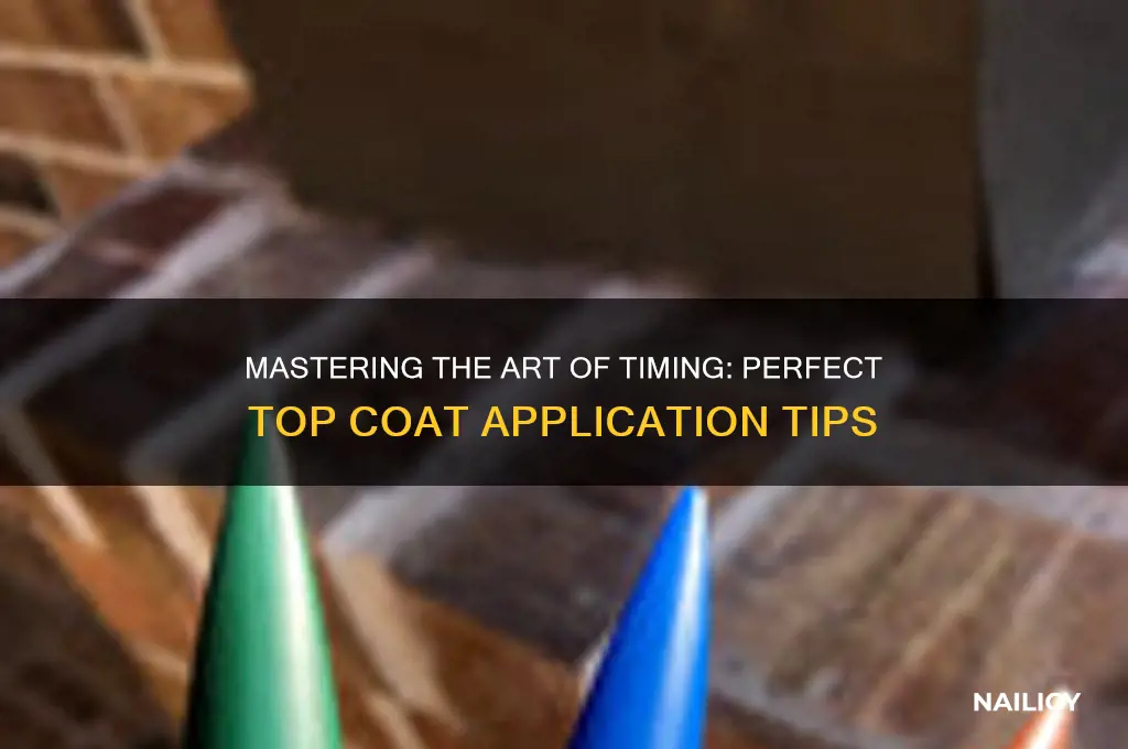 how to to wait to do top coat nail polish