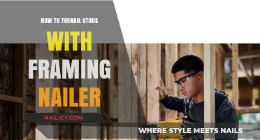 Mastering Toenailing Studs: Efficient Techniques Using a Framing Nailer