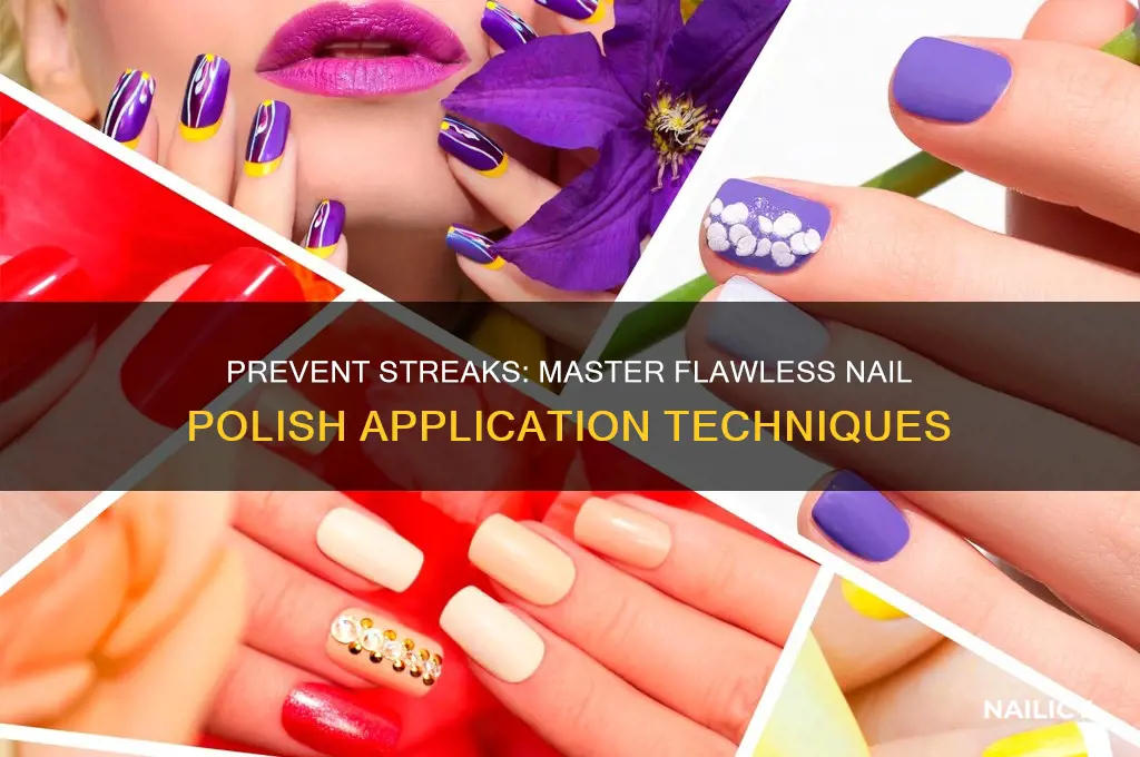 how to top nail polish from streaking