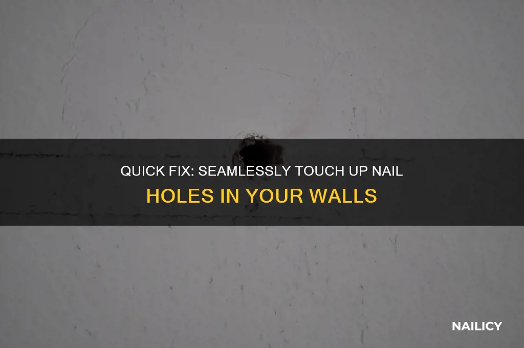 how to touch up nail holes in wall
