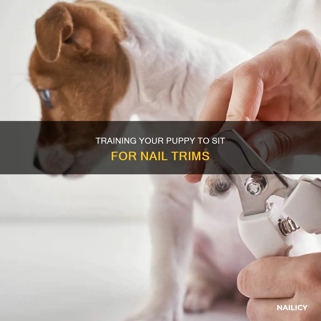 how to train puppy to sit for nail trim