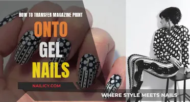 Transfer Tricks: Magazine Prints on Gel Nails