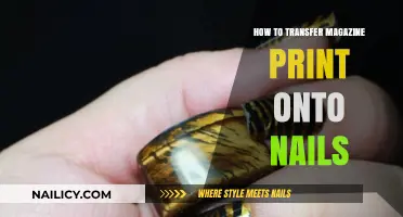 Creative Nail Art: Transferring Magazine Prints onto Nails Easily