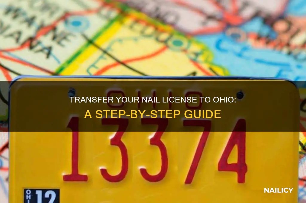 how to transfer nail license to ohio