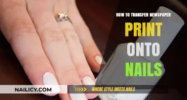 Creative Nail Art: Transferring Newspaper Print onto Nails Easily