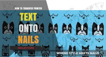 Effortless Nail Art: Transferring Printed Text onto Nails Like a Pro