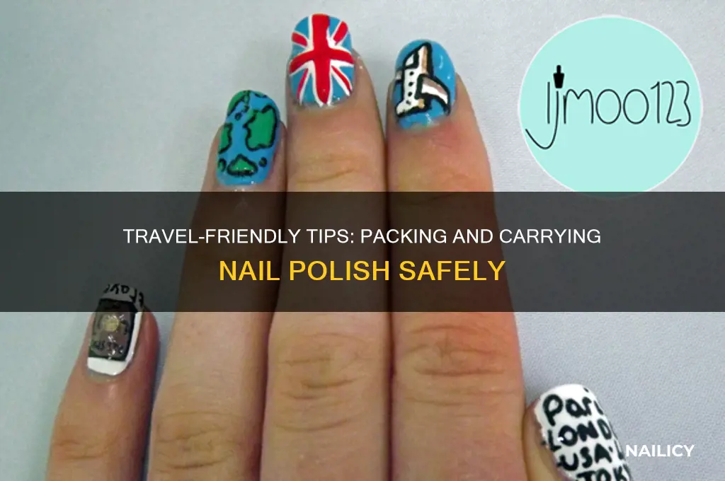 how to travel with nail polish