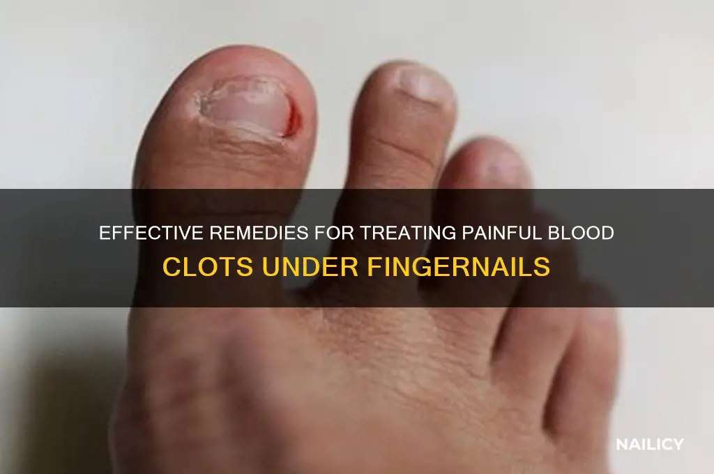 how to treat blood clot in nails