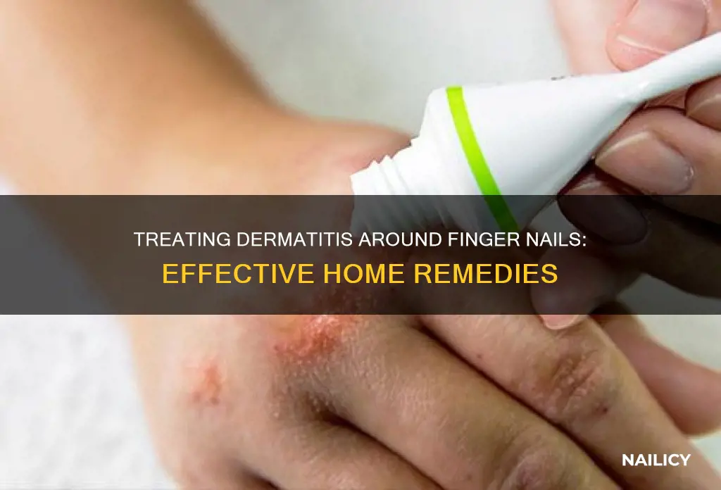 how to treat dermatitis around finger nails