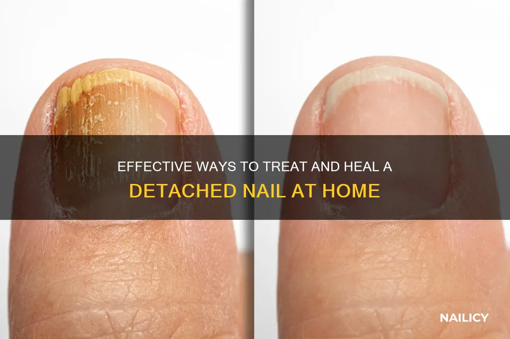 how to treat detached nail
