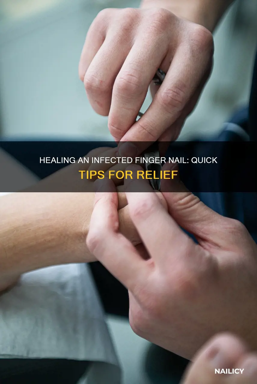 how to treat infected finger nail